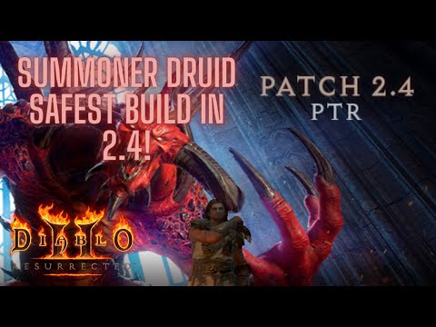 Diablo 2 Resurrected - Is the summoner druid now viable? Well yes it is! Safest build in 2.4!