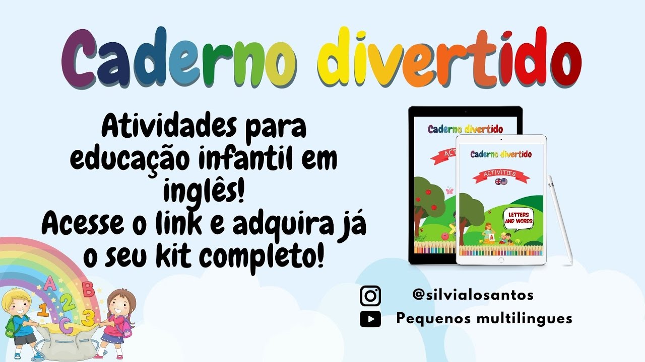 Caderno Divertido: atividades lúdicas e educativas para educação infantil bilíngue (arquivo pdf)