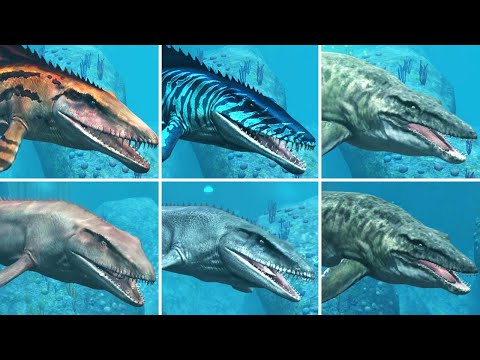 ALL MAX LEVEL 40 MOSASAURUS - Jurassic World The Game