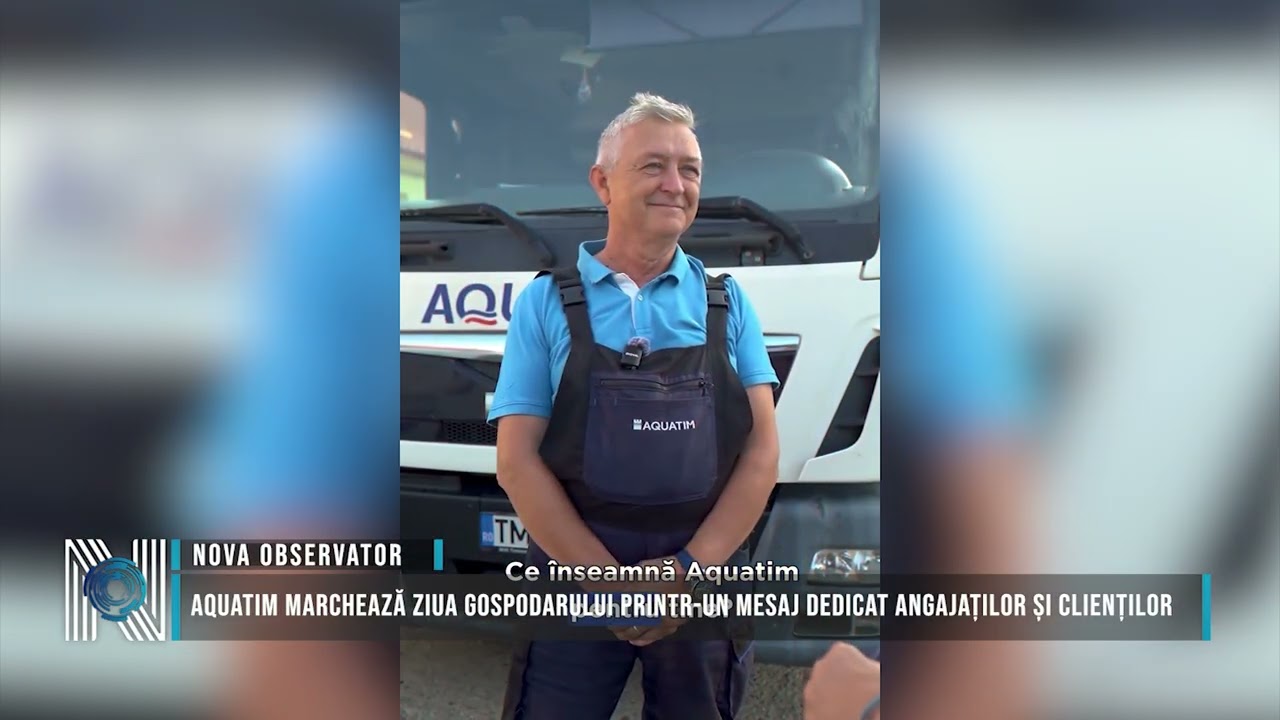 Aquatim marchează Ziua Gospodarului printr-un mesaj dedicat angajaților și clienților
