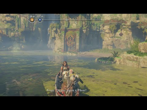 Freya Asks Mimir Does He Regret Giving Up His Body | Mimir Flirts With Freya - God of War: Ragnarök