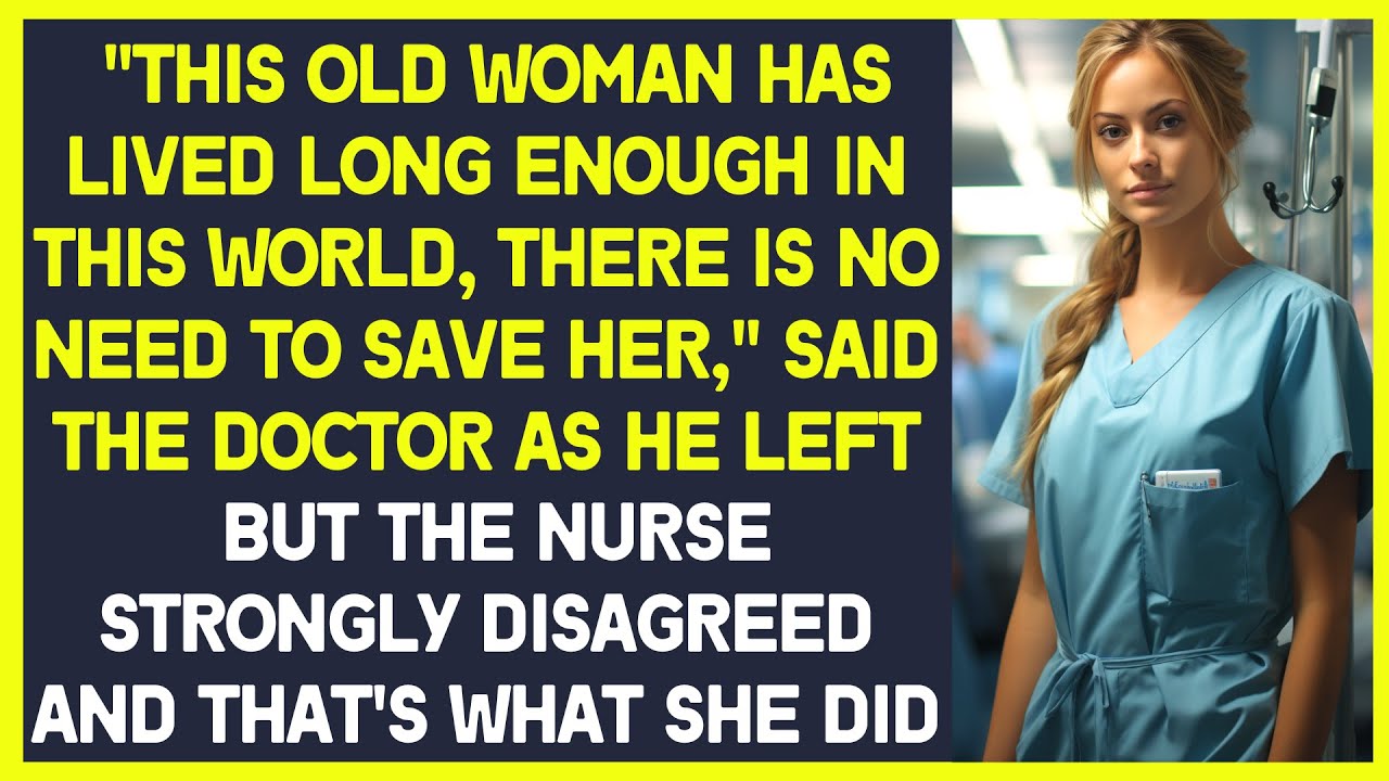 A man asked his doctor friend to discharge his mother-in-law, who was dying, from the hospital