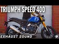 Triumph Speed 400 Exhaust Sound Clip Stock Vs Slash Cut Tip