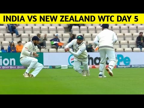 India Vs NewZealand Wtc Final Day 5 Highlight || World Test Championship 2021
