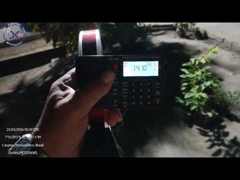 Rádio São Gonçalo.São Gonçalo dos Campos,Bahia,Brasil. 1410KHz. Dist. 650km  de Carpina-PE.