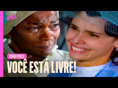 LIBERDADE! SINHÁ MOÇA ENTREGA CARTA DE ALFORRIA PARA BÁ E BASTIÃO | SINHÁ MOÇA | CAPÍTULO 163 | VIVA