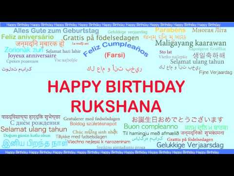 Rukshana   Languages Idiomas - Happy Birthday