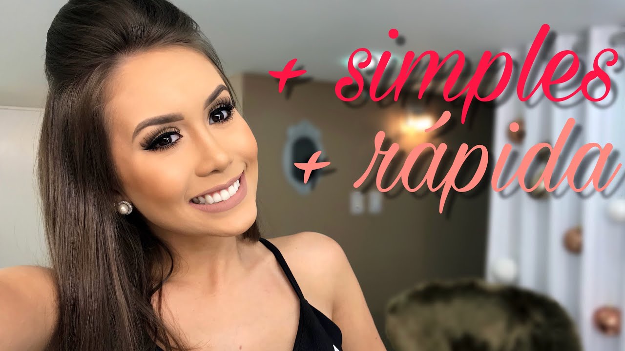 Maquiagem simples de fazer, rápida e linda