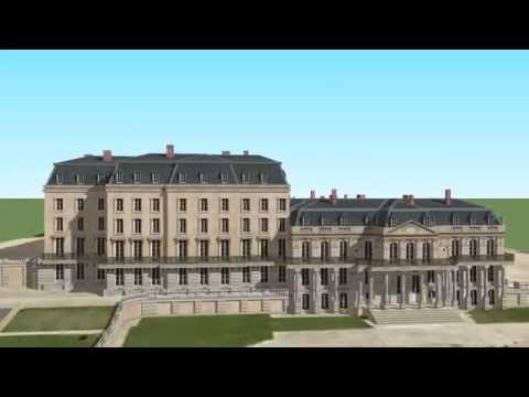 Film 3D faisant le tour du Château de Saint-Cloud