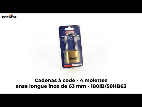 Cadenas à code - anse inox - type 180 ABUS