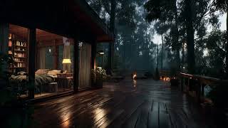 Cozy Rain in the Forest Bedroom 🌧️ | Gentle Sounds for Better Sleep