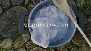 HOW to MORDANT a CELLULOSE FABRIC | Natural dyeing at home | Botanical colours.