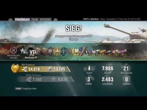World of Tanks PS4 T57 Heavy 8k Damage, 4 Kills, Ace Tanker
