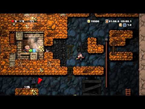 Spelunky - Shopkeeper's Invincibility Frames triggered by Gold