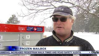 Video: Community mailboxes frozen shut