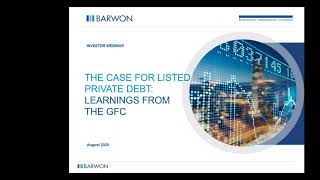 Barwon Global High Income Fund | Learnings from the GFC -The case for private debt