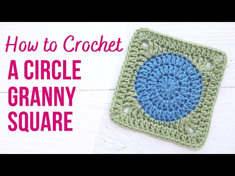 How to Crochet a Circle Granny Square | Step by Step Tutorial