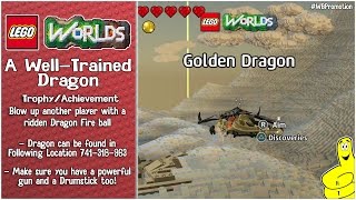 Lego Worlds: "A Well-Trained Dragon" Trophy/Achievement - HTG