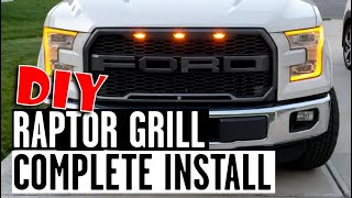 DIY Raptor Grill Complete Install: 2015 Ford F150 Lariat Limited
