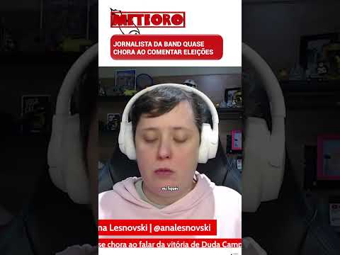 JORNALISTA DA BAND QUASE CHORA AO COMENTAR ELEIÇÕES