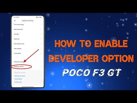 HOW TO ENABLE DEVELOPER OPTION IN POCO  F3 GT || POCO F3 GT ME DEVELOPER OPTION  KAISE ON KAREN?