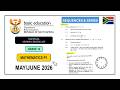 Q2 3 Mathematics Paper 1 May June 2026 Grade 12 DBE SEQUENCES SERIES