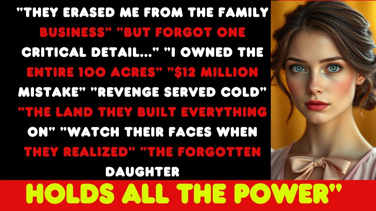 They Erased Me From The Family Business—But Forgot I OWNED THE LAND | True Family Revenge