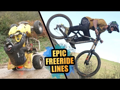 I RODE MY DOWNHILL BIKE IN A HUGE QUARRY!!