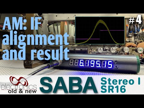Tackling the AM bands, including IF alignment. SABA Stereo I - restoration part 4 #pcbway#