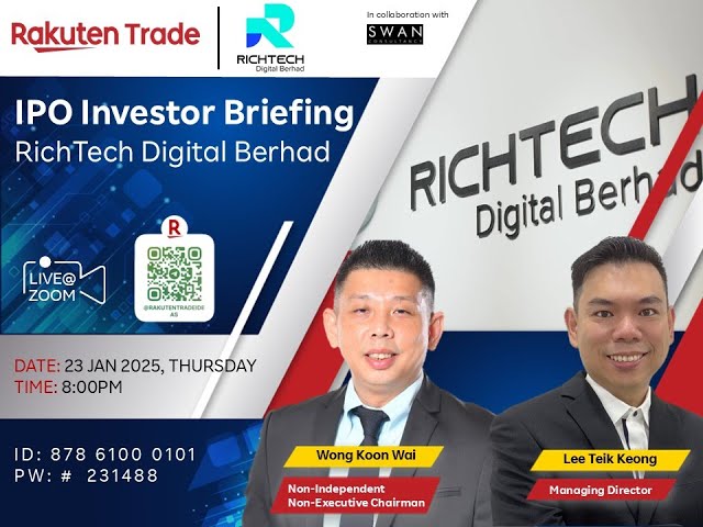 Rakuten Trade Ideas 🎯 Webinar - RichTech Digital Berhad