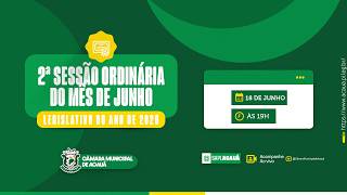 CÂMARA ACAUÃ | 2ª SESSÃO ORDINÁRIA DO MÊS DE JUNHO DO ANO DE 2026