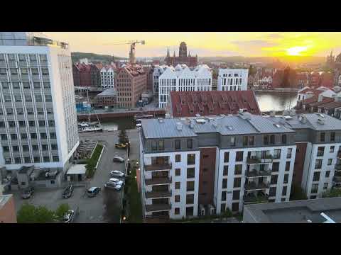 Gdańsk. Drone 4k
