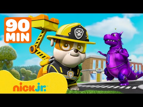 Patrulha Canina | Rubble Para um Dinossauro Robô Gigante & Os Resgates Supremos da Patrulha Canina!