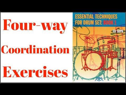 4-Way-Coordination-Exercise for drumset from Ed Soph´s book
