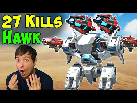 HOLY HAWK! 27 KILLS in Team Deathmatch - War Robots Mk2 Gameplay WR