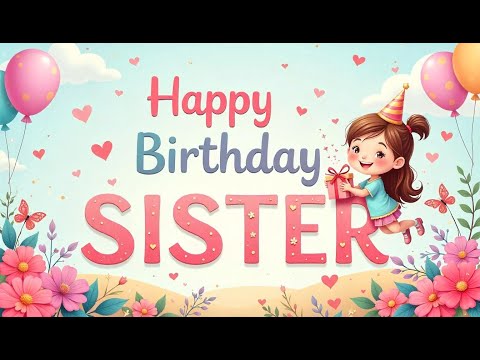 Best Sister Birthday Song Ever 🎉🎂 A Special Birthday Song Made Just For You! #birthdaysongwithnames