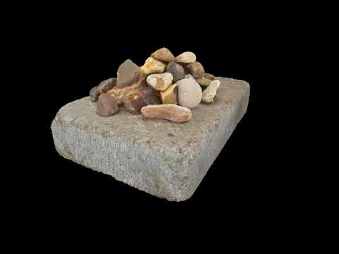 3D Scan of stones using 3D Flow Zephyr Lite 720p