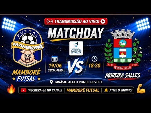 MAMBORÊ FUTSAL x MOREIRA SALES.        JOGOS da Juventude do Paraná 2026
