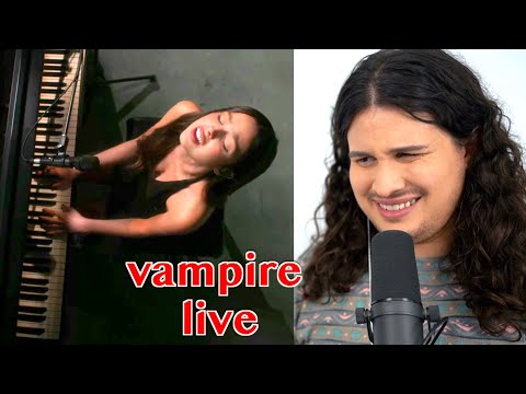Vocal Coach Reacts to vampire (live) - Olivia Rodrigo