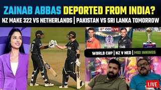 Zainab Abbas deported from India? NZ make 322 vs N