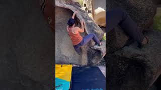 Video thumbnail of Problem A (Boulder 1, Parco Giochi de li Conchi), 4+. Arzachena