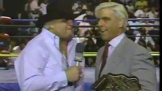 WCW Dusty Rhodes interviews Ric Flair 1991