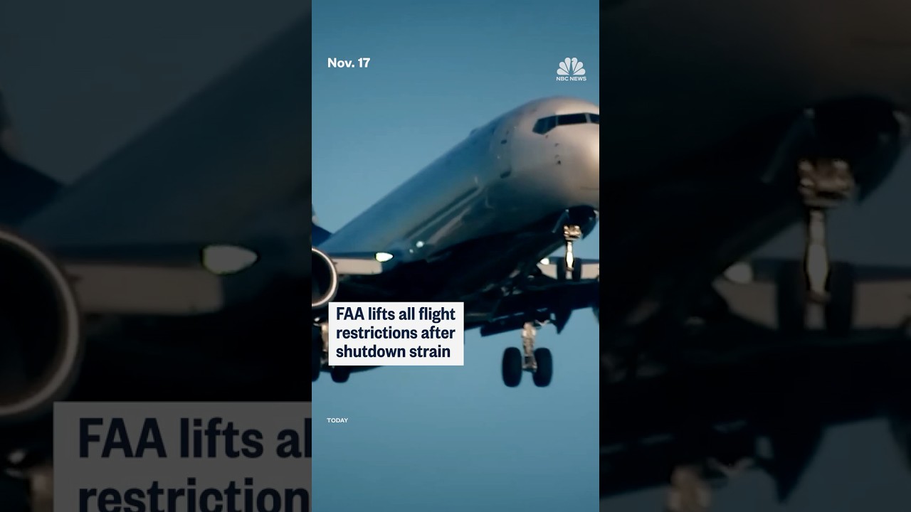 FAA lifts all flight restrictions after shutdown strain