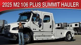 A preview image of the linked video showcasing 2025 Freightliner M2 106 Plus Summit Hauler