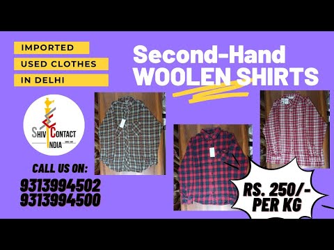 Used Imported Second Hand Adult Woolen Shirts