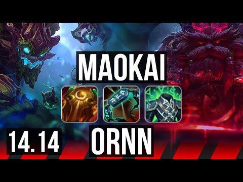 MAOKAI vs ORNN (TOP) | 3/2/9, Rank 10 Maokai | TR Grandmaster | 14.14