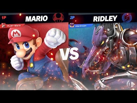 Super Smash Bros Ultimate MarioRyu (Mario) vs stardream (Ridley)