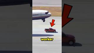 Airport Worker RISKS Life To Save Airplane 😨✈️