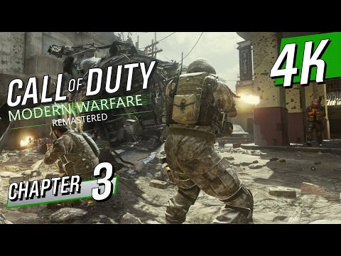 [4K 60] Call of Duty: Modern Warfare Remastered. Walkthrough part 3 - The Hunted & War Pig