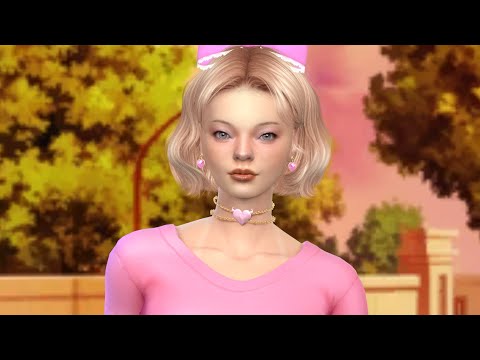 sims 4 premium cc download blonde female Ida Klein by Bonita100 Cas Video Preview